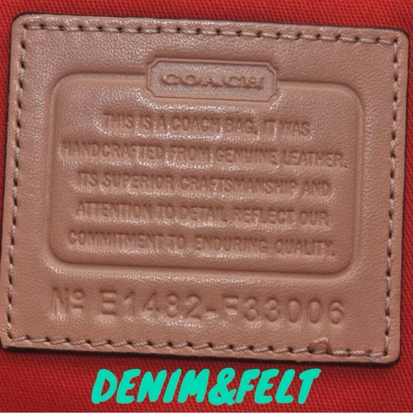 Coach Red Coated Canvas/Leather Metro Horse Carriage Shopper Tote Shoulder Bag♥️ - Picture 12 of 16